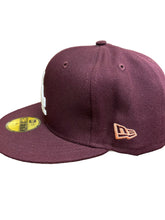 Load image into Gallery viewer, Los Angeles Dodgers New Era 50th Anniversary Authentic 59Fifty (Maroon/Peach)