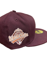 Load image into Gallery viewer, Toronto Blue Jays 1993 World Series Custom Authentic 59Fifty (Maroon/Peach)