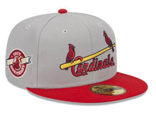 Load image into Gallery viewer, St. Louis Cardinals New Era 100th Anniversary Throwback Edition Authentic 59Fifty