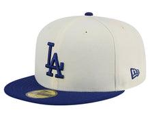 Load image into Gallery viewer, Los Angeles Dodgers New Era Chrome Authentic 59Fifty (Cream/Royal)