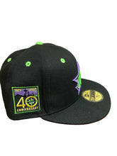 Load image into Gallery viewer, Seattle Mariners New Era 40th Anniversary Authentic 59Fifty (Black/Purple/Neon Green)