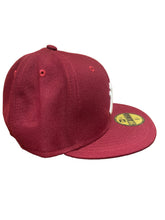 Load image into Gallery viewer, New York Yankees New Era White Logo Authentic 59Fifty (Maroon)