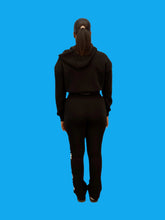 Load image into Gallery viewer, REDFOX "TRUST YOUR SOUL" FLEECE CROP JACKET W/ STACKED PANTS (BLACK)