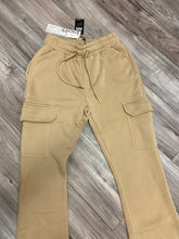 Load image into Gallery viewer, REDFOX WOMEN'S FLEECE STACKED PANTS W/ CARGO POCKETS (KHAKI)