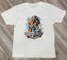Load image into Gallery viewer, UNISEX "RICH IN FAITH" GRAPHIC T-SHIRT (WHITE)