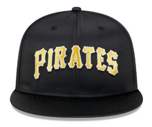 Load image into Gallery viewer, NEW ERA PITTSBURGH PIRATES SATIN SCRIPT 9FIFTY SNAPBACK
