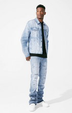 Load image into Gallery viewer, JORDAN CRAIG DESPERADO DENIM TRUCKER JACKET (SEA STORM)