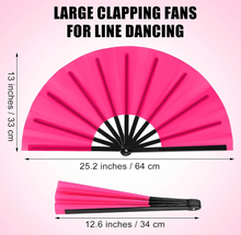 Load image into Gallery viewer, 'BOOTS ON THE GROUND' LARGE FOLDING CLACKING FANS