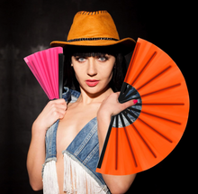 Load image into Gallery viewer, 'BOOTS ON THE GROUND' LARGE FOLDING CLACKING FANS