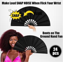 Load image into Gallery viewer, 'BOOTS ON THE GROUND' LARGE FOLDING CLACKING FANS