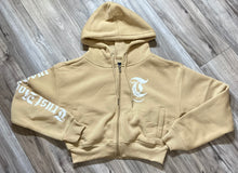 Load image into Gallery viewer, REDFOX "TRUST YOUR SOUL" FLEECE CROP JACKET W/ STACKED PANTS (KHAKI)