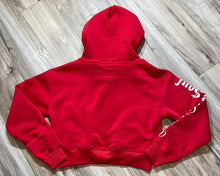 Load image into Gallery viewer, REDFOX "TRUST YOUR SOUL" FLEECE CROP JACKET W/ STACKED PANTS (RED)