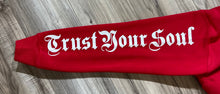 Load image into Gallery viewer, REDFOX "TRUST YOUR SOUL" FLEECE CROP JACKET W/ STACKED PANTS (RED)