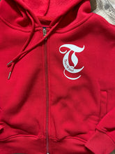 Load image into Gallery viewer, REDFOX "TRUST YOUR SOUL" FLEECE CROP JACKET W/ STACKED PANTS (RED)