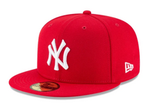Load image into Gallery viewer, NEW ERA NEW YORK YANKEES SCARLET BASIC 59FIFTY FITTED