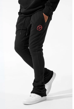 Load image into Gallery viewer, JORDAN CRAIG AFTERLIFE STACKED SWEATPANTS (NOIR)