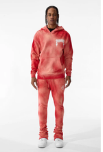 Load image into Gallery viewer, JORDAN CRAIG AFTERLIFE STACKED SWEATPANTS (RED)
