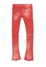 Load image into Gallery viewer, JORDAN CRAIG AFTERLIFE STACKED SWEATPANTS (RED)