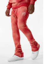 Load image into Gallery viewer, JORDAN CRAIG AFTERLIFE STACKED SWEATPANTS (RED)