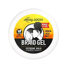 Load image into Gallery viewer, ALLDAY LOCKS EXTREME HOLD BRAID GEL 10oz