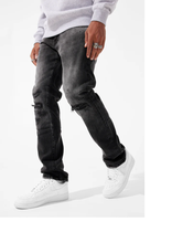 Load image into Gallery viewer, JORDAN CRAIG COLLINS ATTITUDE DENIM JEANS JC1214 (BLACK SHADOW)