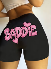 Load image into Gallery viewer, WOMEN'S "BADDIE" STRETCHY SHORTS