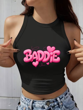 Load image into Gallery viewer, WOMEN'S "BADDIE" CROP TANK TOP