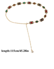 Load image into Gallery viewer, WOMEN'S MULTICOLOR WAIST CHAIN BELT