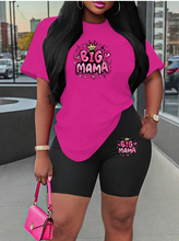 Load image into Gallery viewer, WOMEN'S PLUS SIZE "BIG MAMA" 2PC SHORT SET