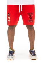 Load image into Gallery viewer, HUSTLE GANG "Black Cats" Jersey Short Set (Goji Berry)
