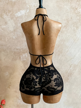 Load image into Gallery viewer, WOMEN'S SHEER LACE V-NECK ROMPER