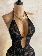 Load image into Gallery viewer, WOMEN'S SHEER LACE V-NECK ROMPER