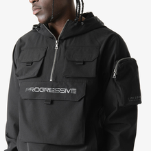 Load image into Gallery viewer, LIFE CODE NYLON TASLAN WINDBREAKER/ CARGO PANTS (BLACK)