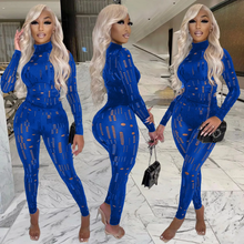 Load image into Gallery viewer, WOMEN'S HOLLOW OUT 2pc LEGGING SET (ROYAL) IN STORES NOW!