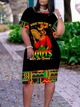Load image into Gallery viewer, WOMEN'S PLUS SIZE "BOOTS ON THE GROUND" DRESS