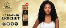 Load image into Gallery viewer, HARLEM 125 LUX GOLD AIR FEATHER BRAID BURMESE 18" (LAD18)