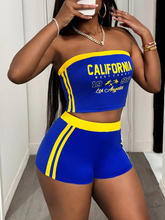 Load image into Gallery viewer, WOMEN'S "CALI" TUBE TOP AND SHORT SET
