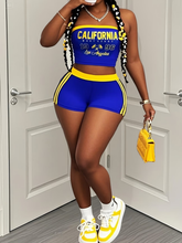 Load image into Gallery viewer, WOMEN'S "CALI" TUBE TOP AND SHORT SET