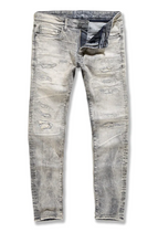 Load image into Gallery viewer, JORDAN CRAIG COLLINS DENIM RELAXED FIT JEANS JC1106 (BONE WHITE)