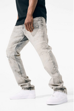 Load image into Gallery viewer, JORDAN CRAIG COLLINS DENIM RELAXED FIT JEANS JC1106 (BONE WHITE)