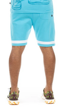 Load image into Gallery viewer, HUSTLE GANG "Papa Bell" Knit &amp; "Crawfords" Short Set (Bachelor Button)