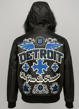 Load image into Gallery viewer, JORDAN CRAIG DETROIT BOMBER JACKET W/ HOOD (BLACK)
