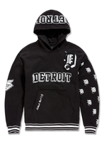 Load image into Gallery viewer, JORDAN CRAIG D-TOWN PULLOVER HOODIE (BLACK)