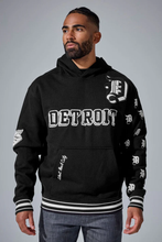 Load image into Gallery viewer, JORDAN CRAIG D-TOWN PULLOVER HOODIE (BLACK)