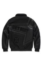 Load image into Gallery viewer, JORDAN CRAIG TRACKSTAR VARSITY JACKET (BLACKOUT)