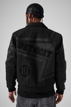 Load image into Gallery viewer, JORDAN CRAIG TRACKSTAR VARSITY JACKET (BLACKOUT)