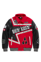 Load image into Gallery viewer, JORDAN CRAIG TRACKSTAR VARSITY JACKET (RED)