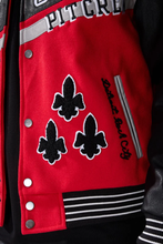 Load image into Gallery viewer, JORDAN CRAIG TRACKSTAR VARSITY JACKET (RED)