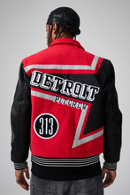 Load image into Gallery viewer, JORDAN CRAIG TRACKSTAR VARSITY JACKET (RED)