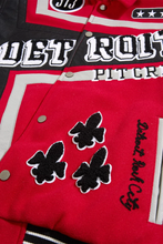 Load image into Gallery viewer, JORDAN CRAIG TRACKSTAR VARSITY JACKET (RED)